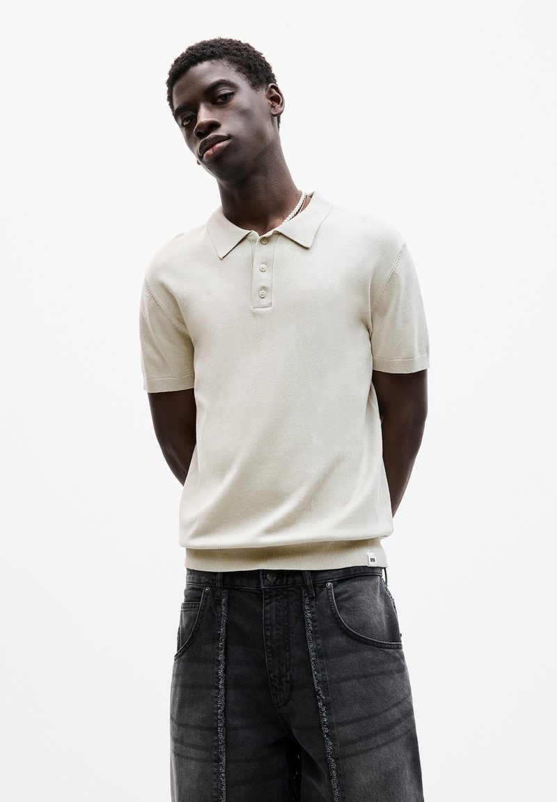 PULL&BEAR - SHORT SLEEVE - Polo majica - sand, Povečajte