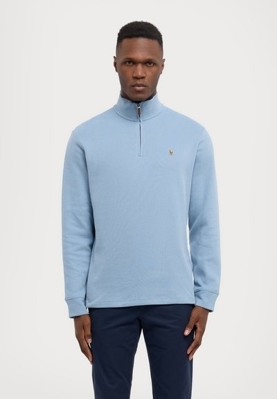 Polo Ralph Lauren ESTATE RIB QUARTER ZIP PULLOVER - Pullover - vessel blue