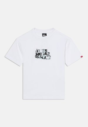 Quiksilver, RINSE UNISEX - Trükipildiga T-särk - white