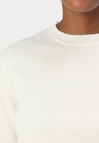 pure cashmere CROP LONG SLEEVE  - Camisola - white