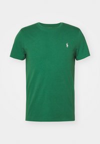 CUSTOM SLIM FIT JERSEY CREWNECK T-SHIRT - T-shirts - antique green