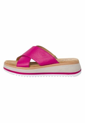 Sandalias planas - fuxia