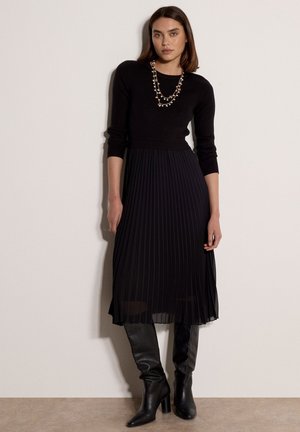 Apricot, RIBBED KNIT MINI DRESS - Vestido de punto - black