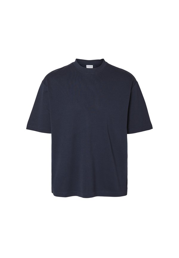 SLH LOOSE OSCAR O NECK TEE - Basic T-shirt - sky captain4