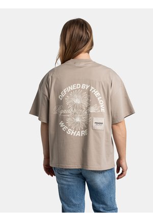 SERENA TEE - T-Shirt print - washed dark stone