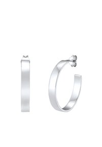Elli CREOLE BASIC GEO TREND BLOGGER REDONDO - Ohrringe - silver coloured