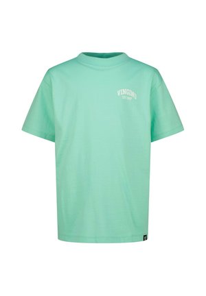 Mint green short-sleeve T-shirt with "VINGINO EST. 1997" text on the chest and a small black label near the hem.