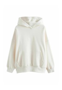 LONGLINE OVERHEAD - Felpa con cappuccio - ecru white