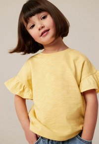 Next FRILL SHORT SLEEVE - REGULAR FIT - T-shirts print - yellow