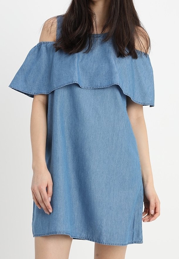 VILA Vapaa-ajan mekko - blue denim