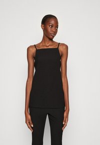 Calvin Klein - CRINKLED CAMI - Top - black Imagine miniatură 1