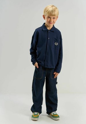 The New, TNVICTOR OS L_S CARDIGAN - Cardigan - navy blazer