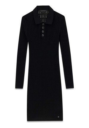 Guess, GESTRICKTES MINI DRESS - Robe fourreau - schwarz