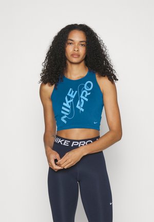Nike Performance CROP TANK - Débardeur - industrial blue/university blue
