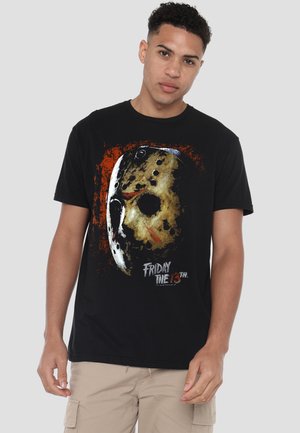 Warner Brothers, FRIDAY THE 13TH/MASK OF DEATH - Print T-shirt - black