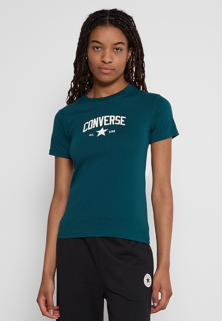 Converse T-shirt print groen Converse T-shirt print groen