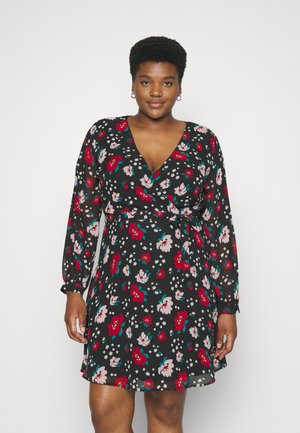 Anna Field Curvy Vestito casual - black/red