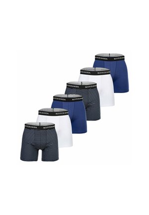 6ER PACK - SOLID STRETCH - Boxerbriefs - blau weiß