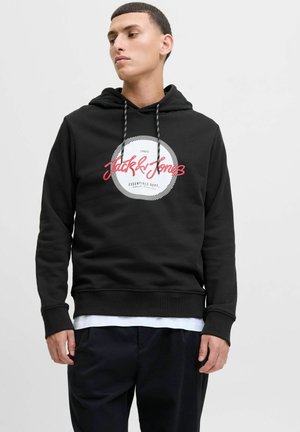 LOGO  - Felpa con cappuccio - black
