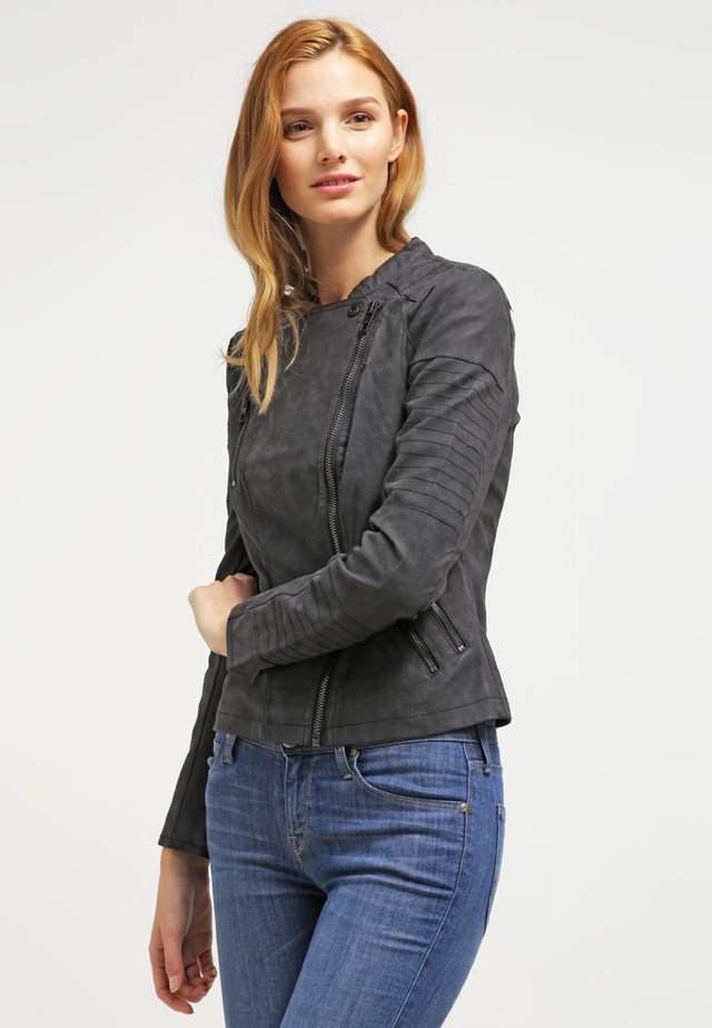 ONLAVA BIKER  - Kunstlederjacke - black