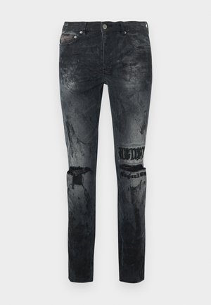 CHITCH POWDER PRAYING - Calças de ganga justas - charcoal