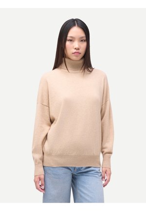T-NECK SWEATER - Strickpullover - beige
