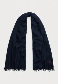 FRINGE TRIM SCARF - Halsduk - navy