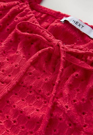Next REGULAR FIT - EMBROIDERED - Top - red