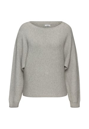 RUNDHALS - Pullover - grau meliert