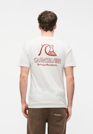 EVO ORIGINAL UNISEX - Nyomott mintás póló - snow white