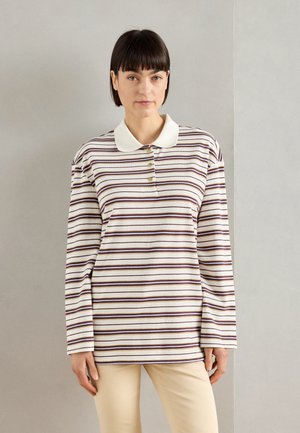 STRIPE - Polo - brunnera/blue