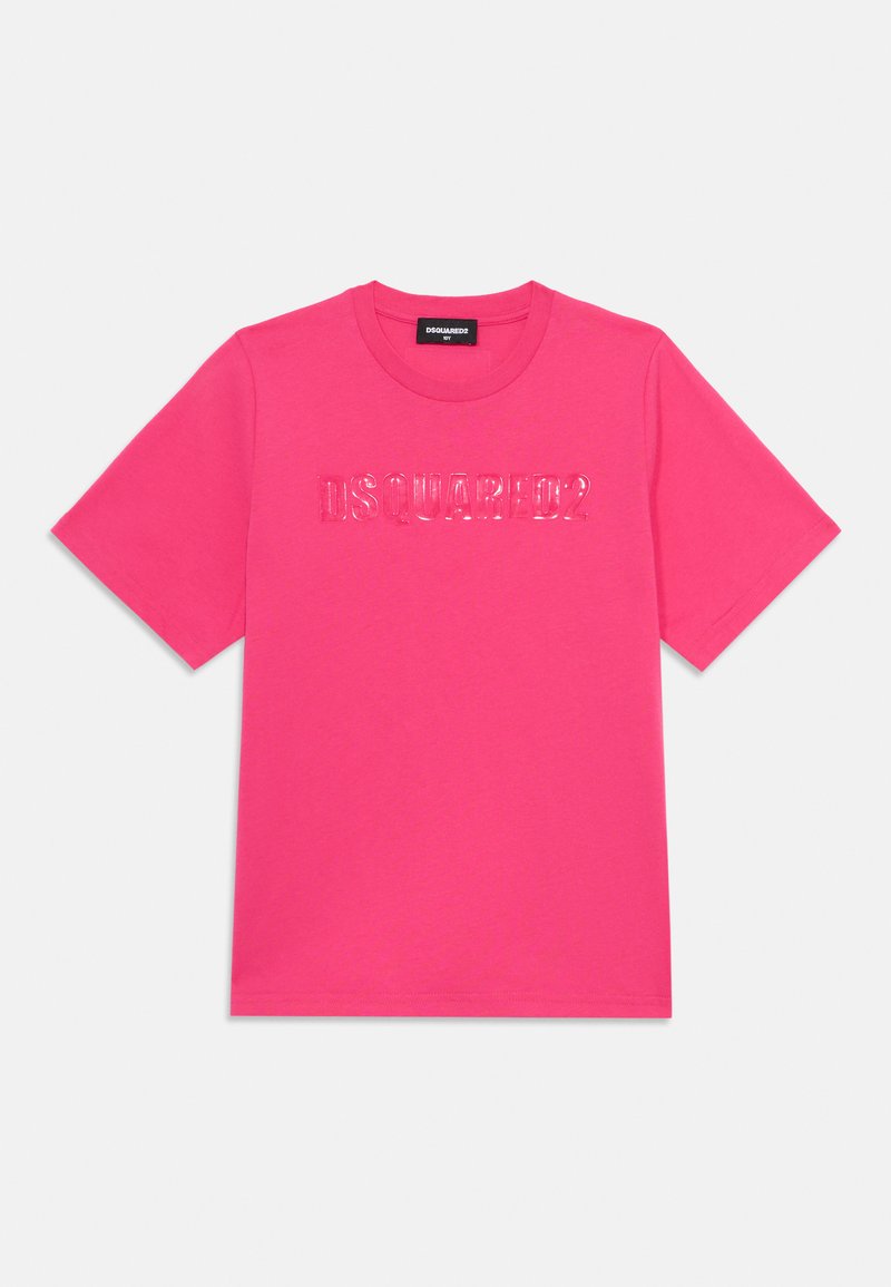 Dsquared2 T-shirt print donkerroze