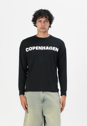 NMMOCCA CREW NECK UNISEX - T-shirt à manches longues - black