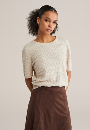 Lihtne T-särk - beige