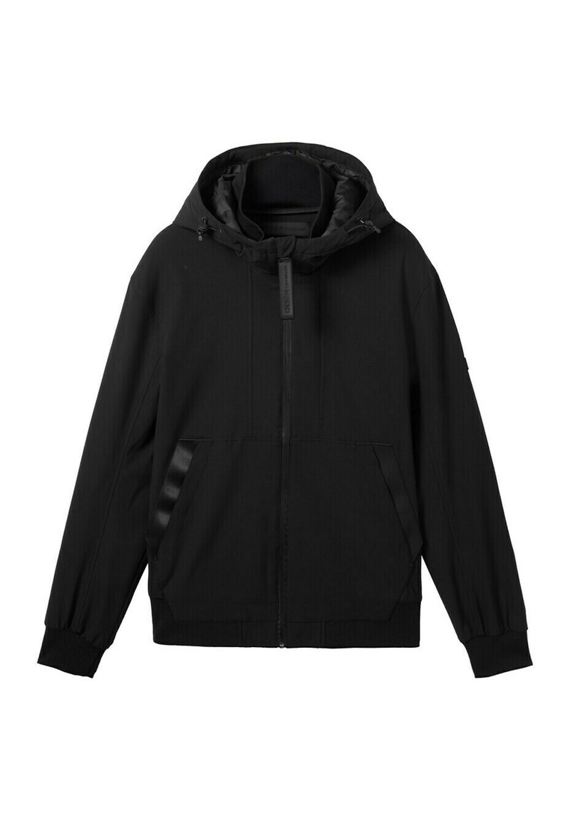 Tom Tailor Denim Outdoorjas zwart