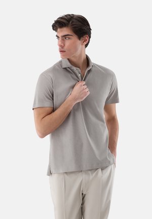 Poloshirt - beige braun