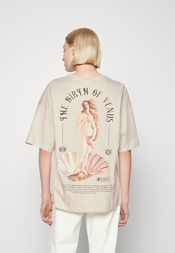 LIZ VENUS BACK PRINT - Print T-shirt - beige