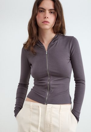 Balmohk, Zip-Up Hooded - Sudadera con cremallera - grey melange