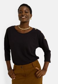 COL ROND - Camiseta de manga larga - noir