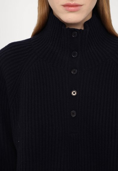 Filippa K BUTTONED COLLAR  - Jersey de punto - navy