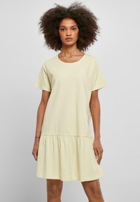 Urban Classics - VALANCE - Jersey dress - softyellow Thumbnail Image 1