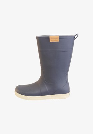 Regenliebe, Wellies - dunkelblau creme