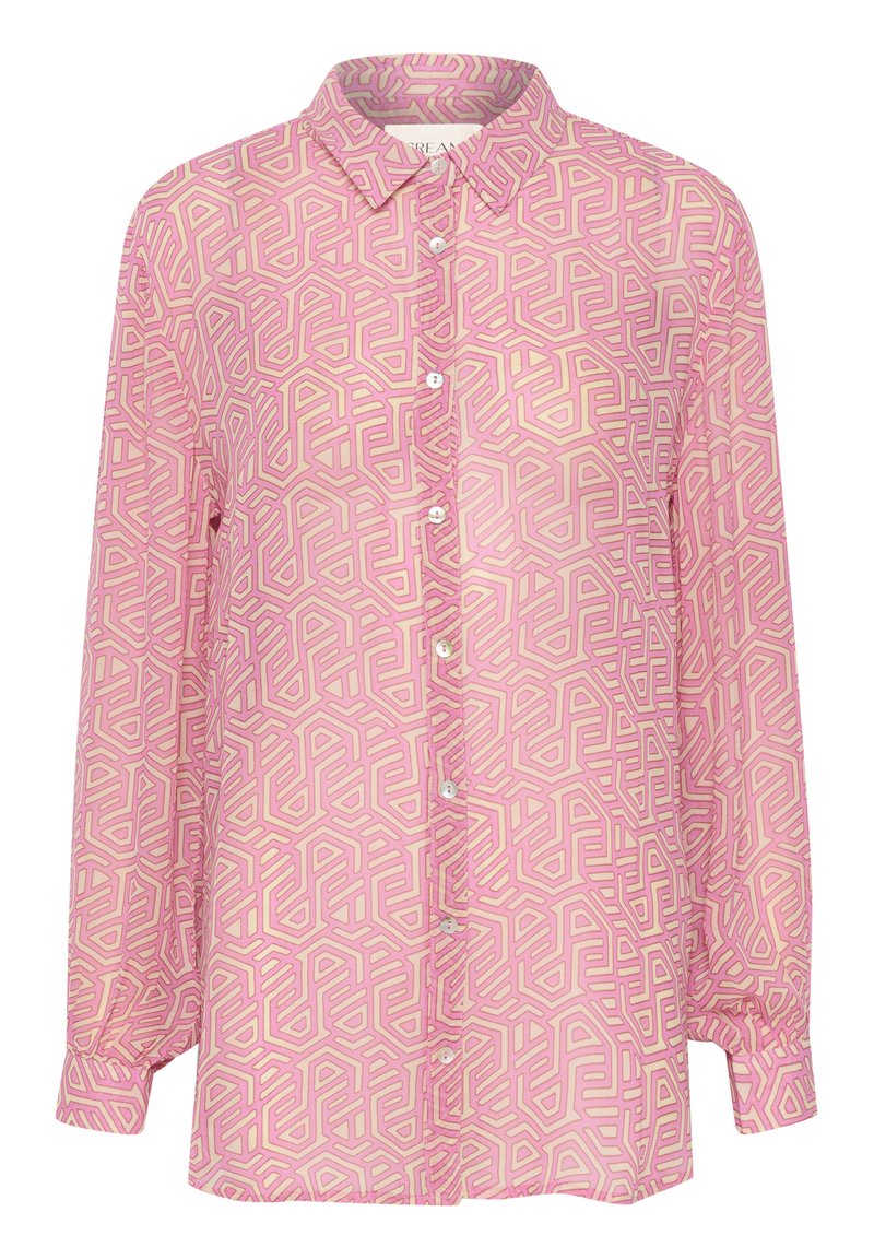 Cream Overhemdblouse donkerroze