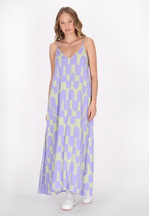 Maxi dress - lime lavender