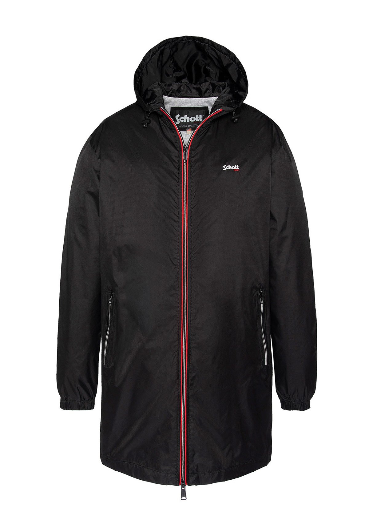Schott Manteau court noir