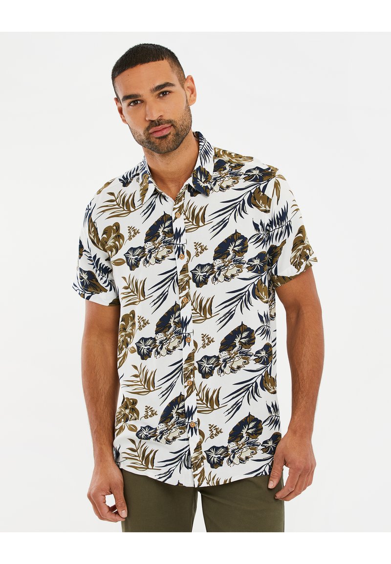 Threadbare THBSHARP Chemise stone/dark blue/khaki/gris ZALANDO.FR