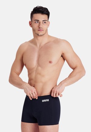 TEAM SHORT SOLID - Pantalón de baño - black/white