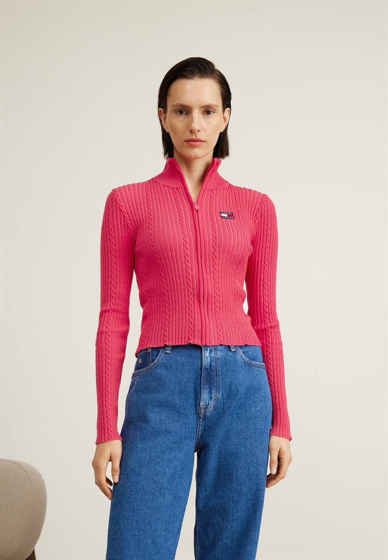Gilet Arsène vieux rose mohair
