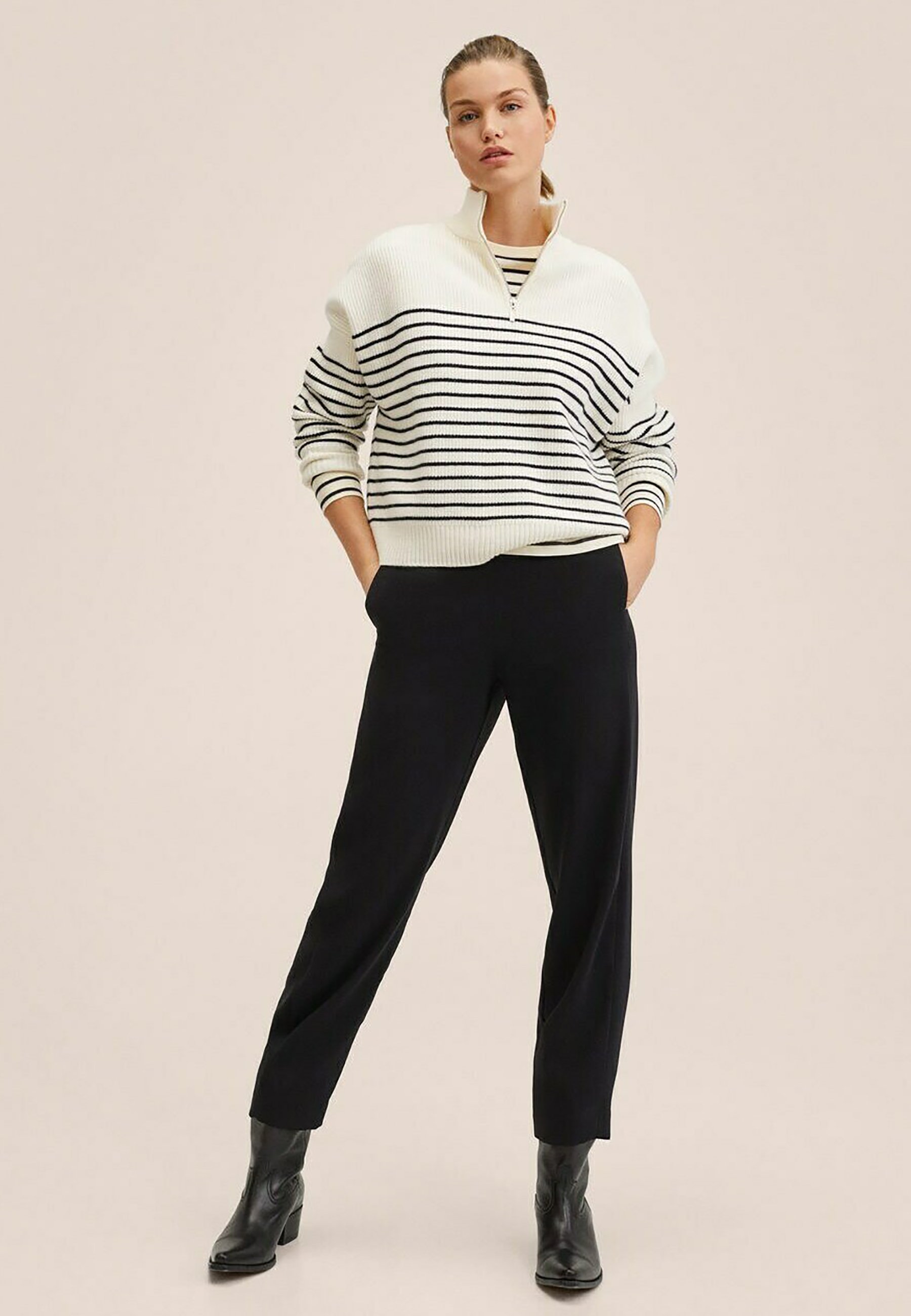 Mango SEMIFLU - Pantaloni - noir/nero - Zalando.it