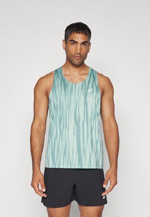 ROAD ALL OVER PRINT SINGLET - Débardeur - light celadon